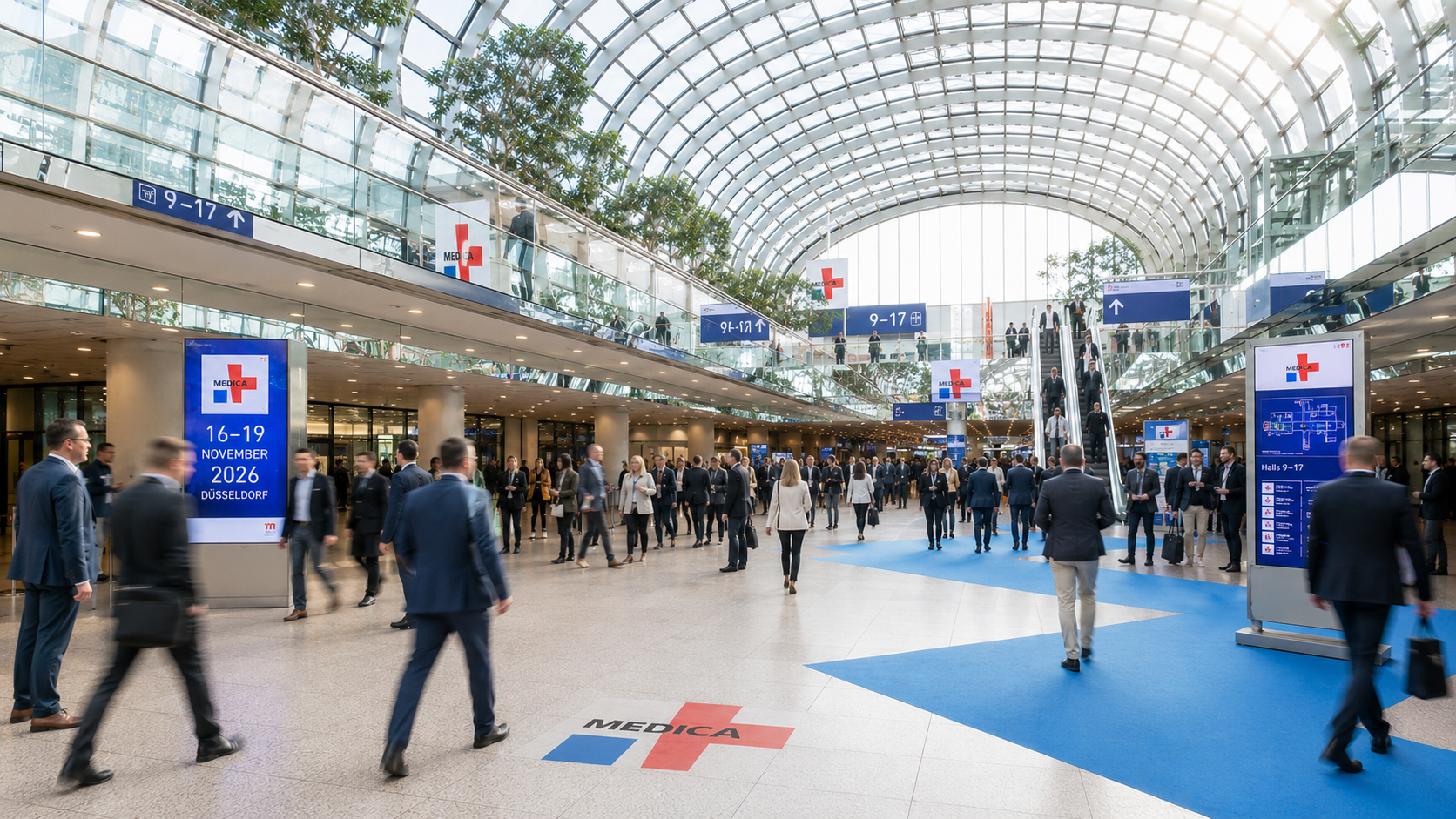 The MEDICA trade fair in Düsseldorf